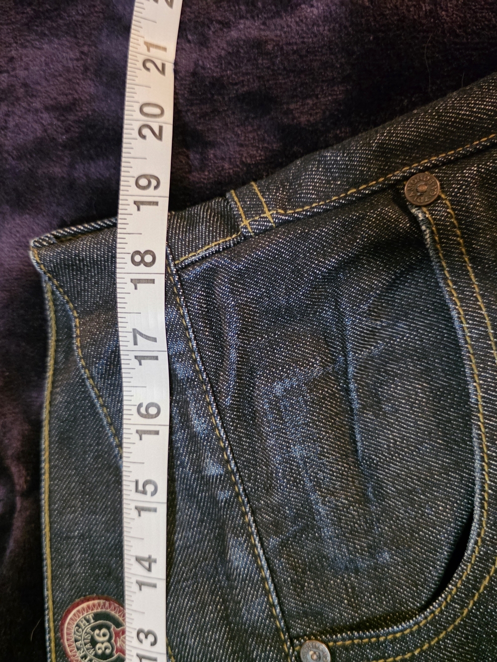 Diamonds Selvedge Denim Jeans – Size 36 – 100% Cotton – Button Fly – Heritage Ra - Picture 14 of 16